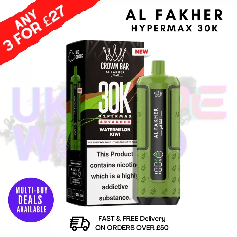 Watermelon Kiwi Al Fakher 30K HyperMax Pod Kit