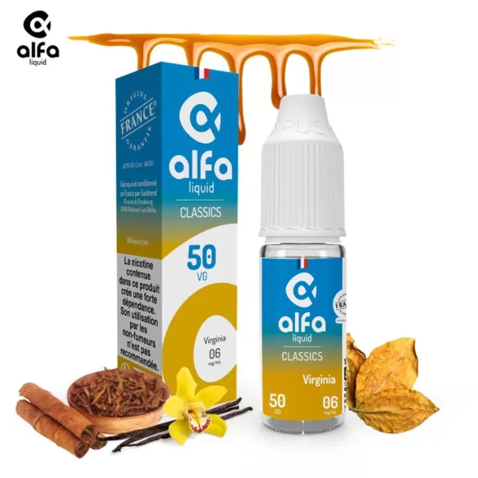 Virginia Tobacco 10ML – ALFA LIQUID - Agadirvapes Ma