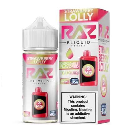 RAZ - Strawberry Lolly - 100ML E-Liquid - 3MG