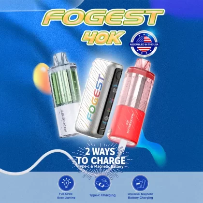 Assembled in USA | FOGEST 40K Disposable Device POD - 40,000 Puff