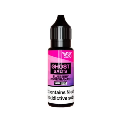 Vapes Bars Ghost Salts Blueberry Pomegranate Nic Salt - 10 Pack - 20mg