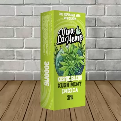 Viva La Hemp Kosmic Blend Disposable Vape 3g - strain#Kush Mint -- Indica -- DISPOSABLE>Gas Berry -- Indica -- DISPOSABLE>Tropical Punch -- Sativa -- DISPOSABLE>Strawberry Lemonade -- Sativa (8A31A9)