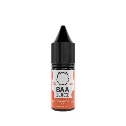 Baa Juice Strawberry Ice 10ml Nic Salt E-Liquid