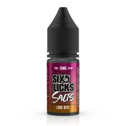 Six Licks Nic Salt Eliquid – Love Bite