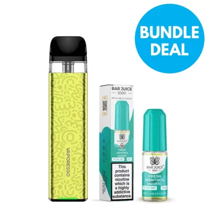 10mg SKE Crystal Bar Disposable Vape Alternative Bundle - Vaporesso / Bar Juice / 10mg / Pod Kit / 10ml / 45VG/55PG
