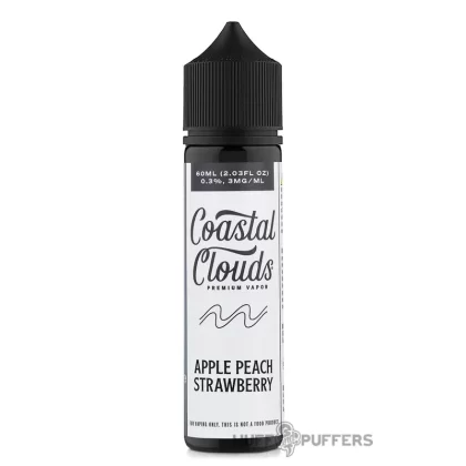 Coastal Clouds – Apple Peach Strawberry 60mL - Nicotine Strength#0mg>3mg>6mg