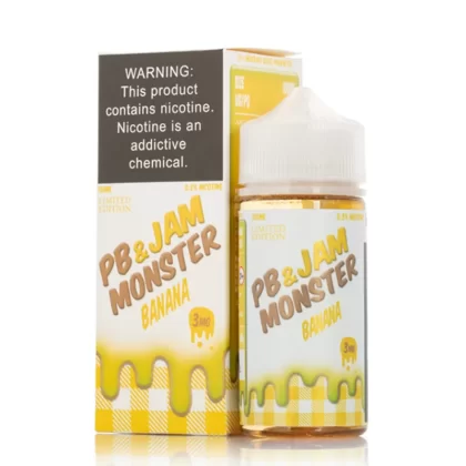 Jam Monster Jam PB&J Banana Vape e-Liquid 100mL - Beyondvape