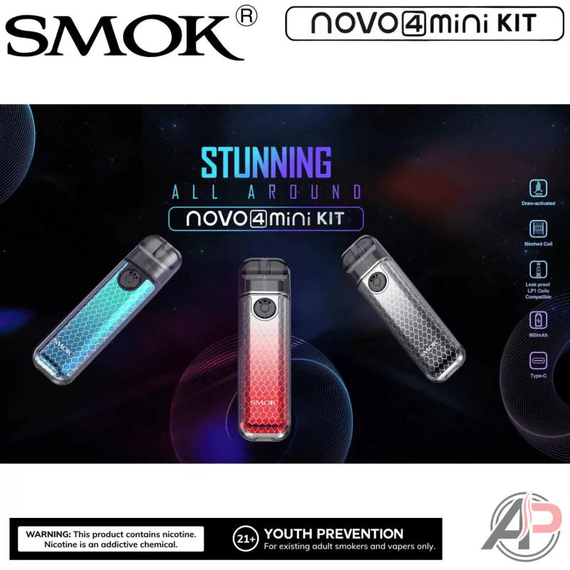 Smok Novo 4 Mini 25W Pod System Starter Kit Device - Image 2