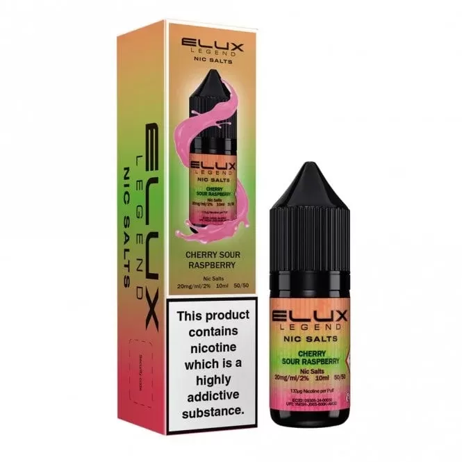 ELUX Cherry Sour Raspberry Nic Salt E Liquid – Legend Series (10ml)