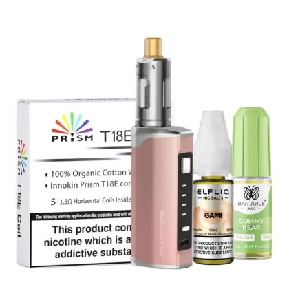 Innokin Endura T22 Pro Vape Kit Bundle - Choose#Rose Gold>Ruby Red>Matte Black>Blushed Silver>Steel Grey>Royal Blue