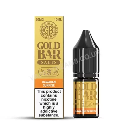 Gold Bar Hawaiian Sunrise Nic Salt E-Liquid - Vapestreams Co