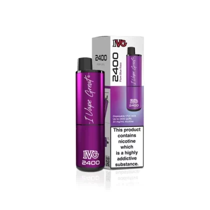 Plum Blue Razz IVG 2400 Puffs Disposable Vape