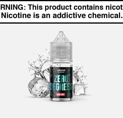 ZERO DEGREES BY ORGNX SALT 30ML - Vapejuice