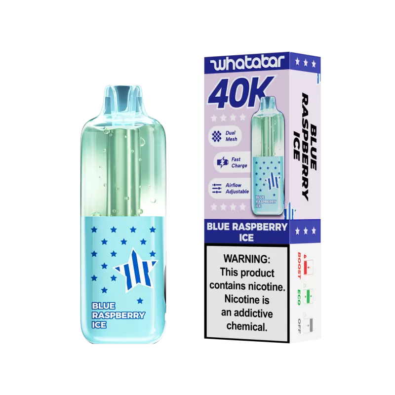 Assembled in USA | whatabar linko 40K Puffs Disposable Device - 40,000 Puffs - Sour Apple Ice - Image 2