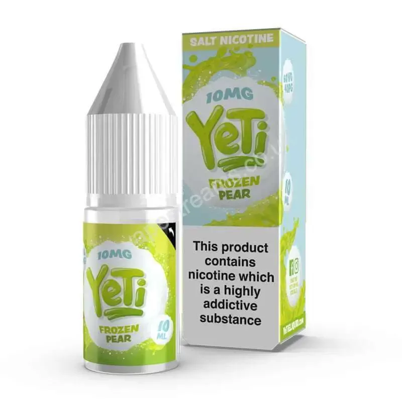 Frozen Pear Nicotine Salt E-Liquid by YeTi Salts - Vapestreams Co