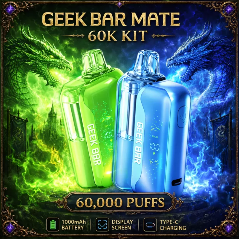 Geek Bar MATE 60K KIT - Strawberry Banana - Vapeciga