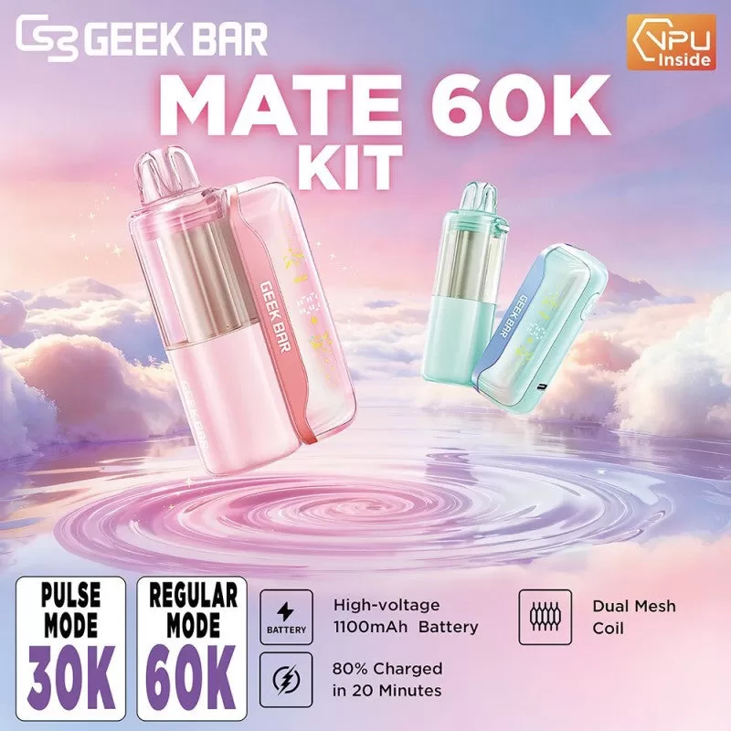 Geek Bar MATE 60K KIT - Strawberry Banana - Vapeciga - Image 2