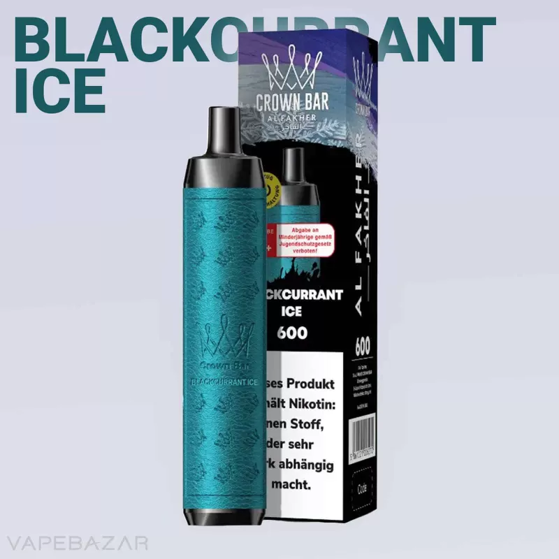 Al Fakher Crown Bar 600 – Blackcurrant Ice - Al Fakher / 20mg/ml / ca. 600 - Image 2