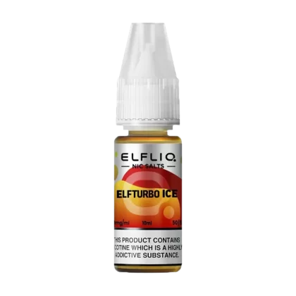 ElfTurbo Ice Elfliq Nic Salt by Elfbar - 10ml - Vape Product, Vape Product (B95BE8)