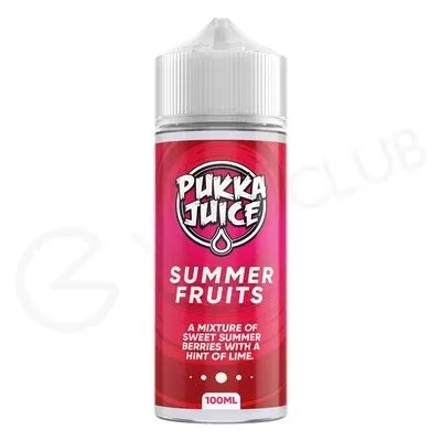 Summer Fruits Shortfill E-Liquid by Pukka Juice 100ml