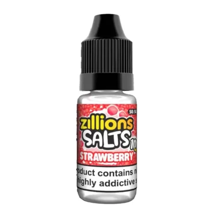 Zillions Salts Strawberry Nic Salt Vape Juice - 10 Pack - Strength