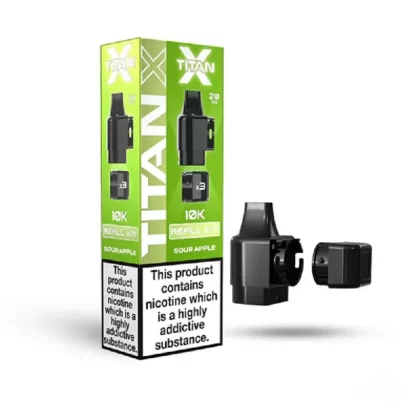 Titan X Prefilled Pod Sour Apple - Nicotine Strength#20mg