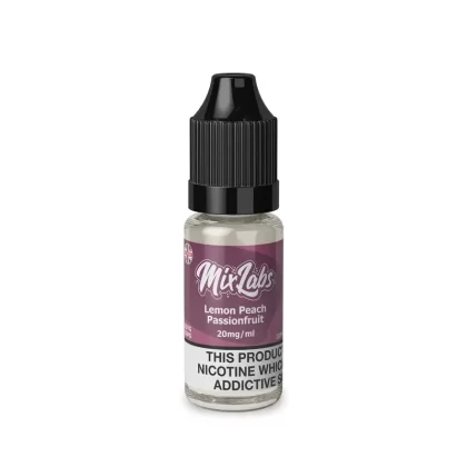 Lemon Peach Passionfruit 10ml By Mix Labs Nic Salt - Nicotine Strength#20mg (Salt)>10mg (Salt)>5mg (Salt) (ABD062)