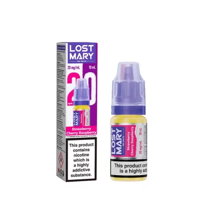 Lost Mary Strawberry Cherry Raspberry 10ml Nic Salts E-Liquid - 20mg