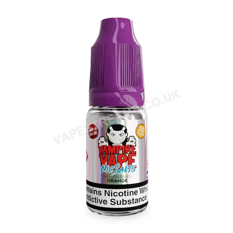 Heisenberg Orange Nic Salt E-Liquid by Vampire Vape - Vapestreams Co