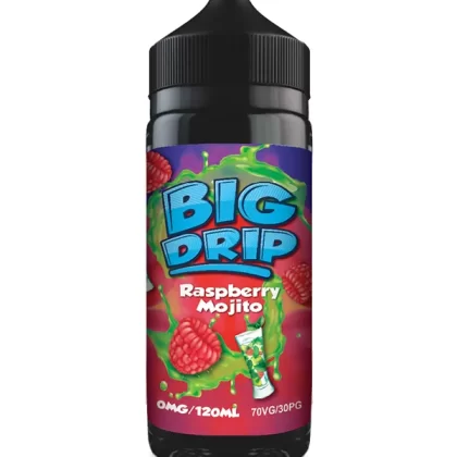 Doozy Vape Big Drip Raspberry Mojito 120ml E Liquid - 0mg