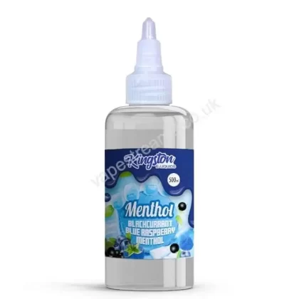 Blackcurrant Blue Raspberry Menthol 500ml E-Liquid Shortfill by Kingston - Vapestreams Co