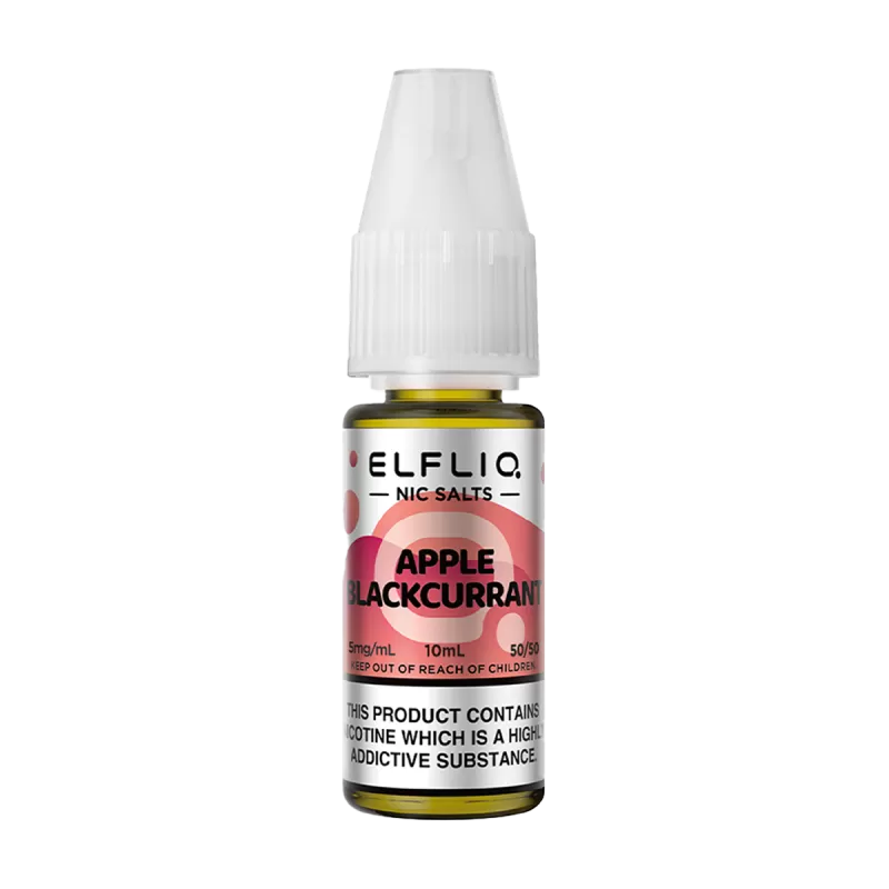 Apple Blackcurrant Elfliq Nic Salt by Elfbar - 10ml - 5mg - Vape Product
