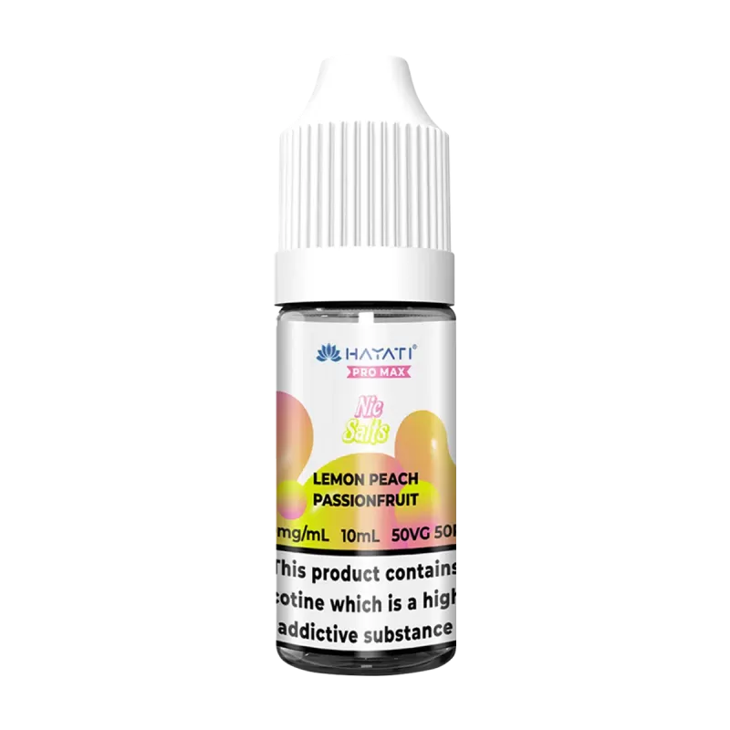 Lemon Peach Passionfruit Nic Salt by Hayati Pro Max 10ml - Ecigwizard