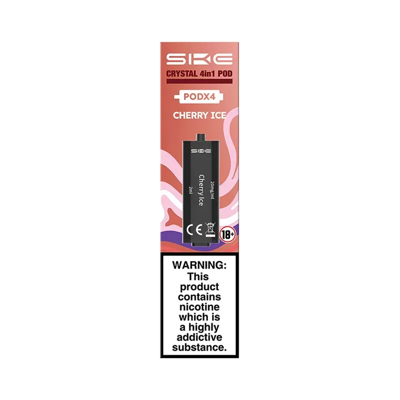 SKE Crystal 4in1 Cherry Ice Pods (4 Pack)