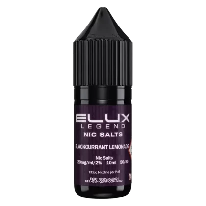 Elux Blackcurrant Lemonade Nic Salt Vape Juice 10ml