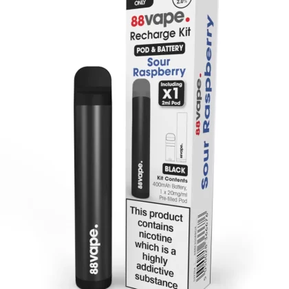 88Vape Recharge Pod Kit - Sour Raspberry