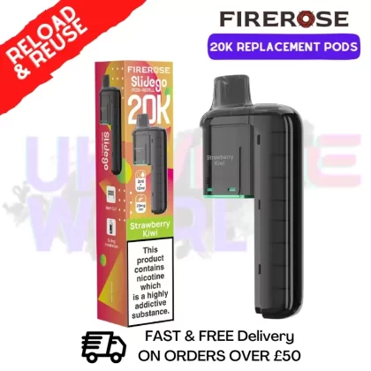 Strawberry Kiwi Firerose SlideGo 20K Replacement Pods