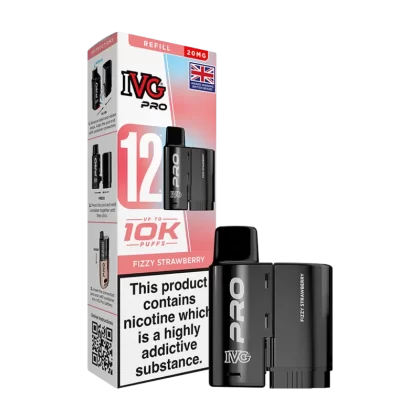 Fizzy Strawberry IVG Pro 12 Refill Pack - Ecigwizard