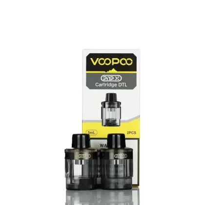 VooPoo PnP-X Replacement Pods – Pack of 2 - Grey – DTL, Grey MTL