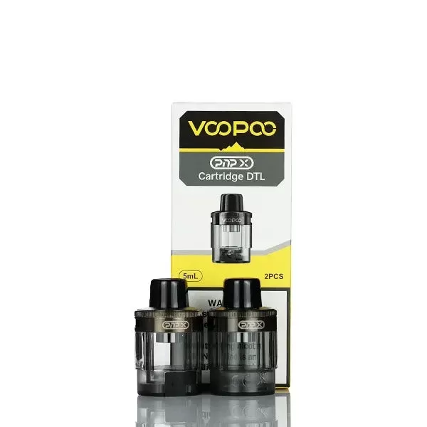 VooPoo PnP-X Replacement Pods – Pack of 2 - Grey – DTL, Grey MTL