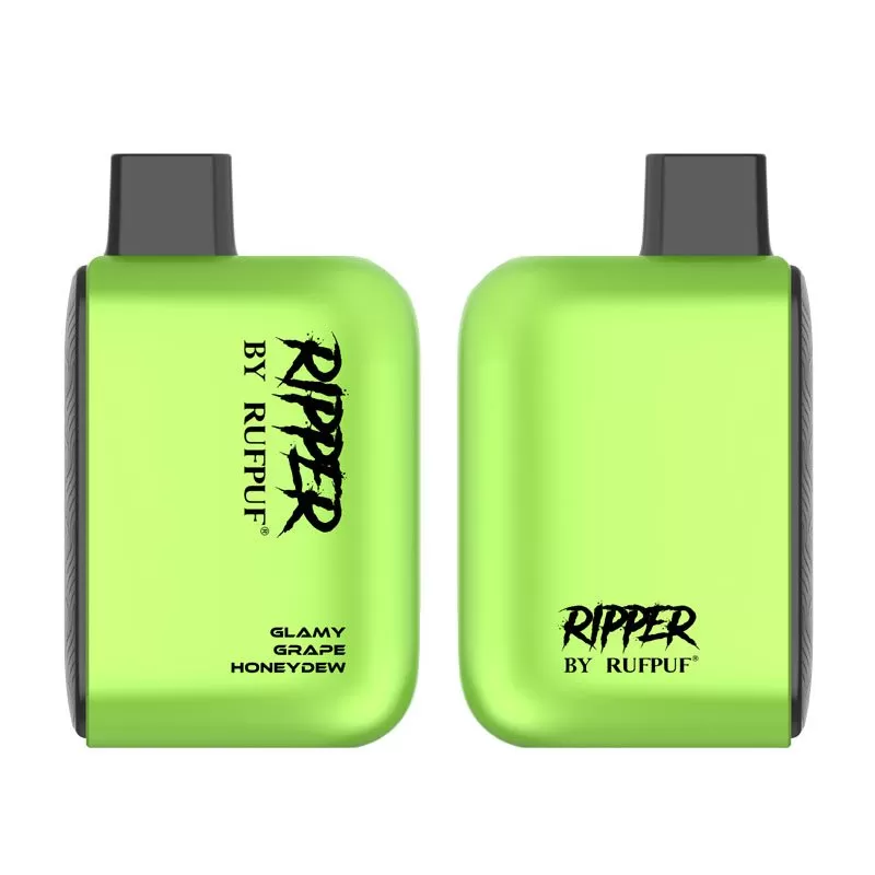 RUFPUF RIPPER Glamy Grape Honeydew Disposable Vape 6000 PUFFS (50mg)
