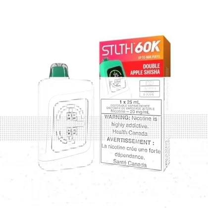 STLTH 60K Disposable Vape – Double Apple Shisha - Eliquidsupply