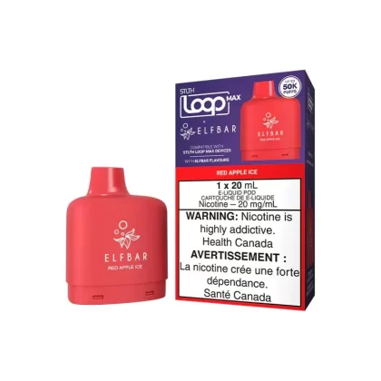 STLTH LOOP MAX X ELFBAR POD PACK – RED APPLE ICE - Eliquidsupply