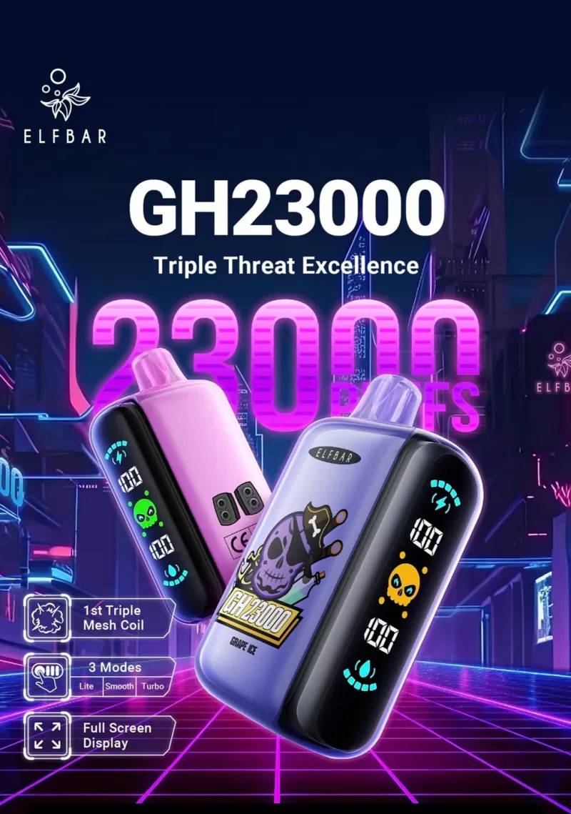 Elf Bar GH23000 Rechargeable Disposable Kit (23K Puffs) - Image 3