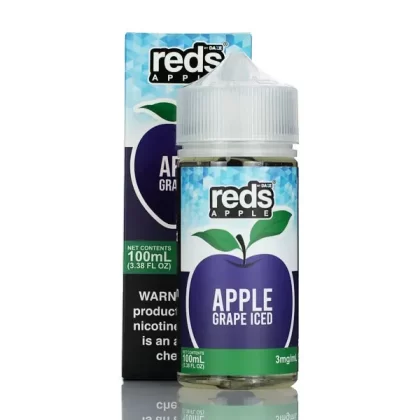 7 Daze - Reds Apple ICED eJuice Grape - 100ml - 3mg