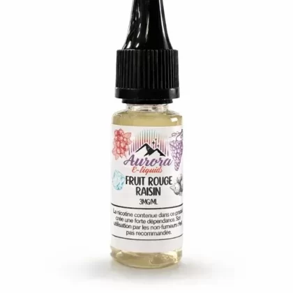 Pack de 10 pièces – Aurora e-liquides – Fruit Rouge Raisin – 10ML