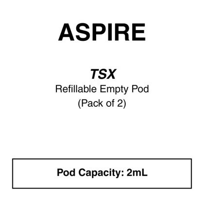 Aspire-TSX-Replacement Pod 2Pcs/Pk - 0.8ohm, 1.0ohm