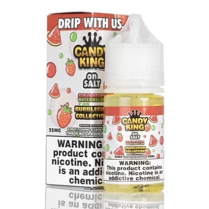 Strawberry Watermelon Bubblegum Collection – Candy King On Salt – 30mL