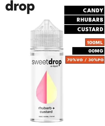 Rhubarb + Custard eLiquid by Sweet Drop 100ml