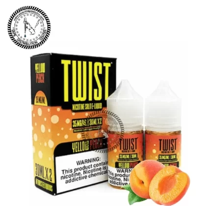 Yellow Peach by TWIST Salt 60ML - Vape Product, Vape Product (58F2F0)